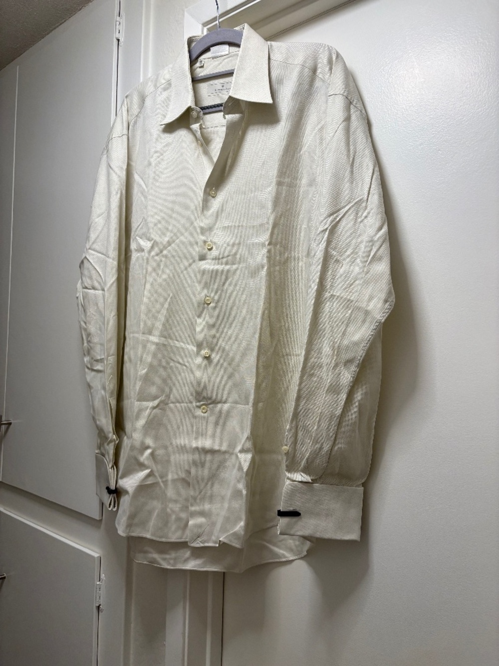 Ermenegildo Zegna dress shirt with French cuffs - size 15 1/2